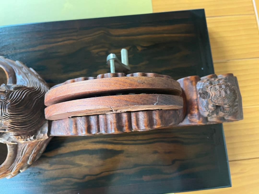 墨壺　壺孝作　鶴亀　大工道具　工芸品