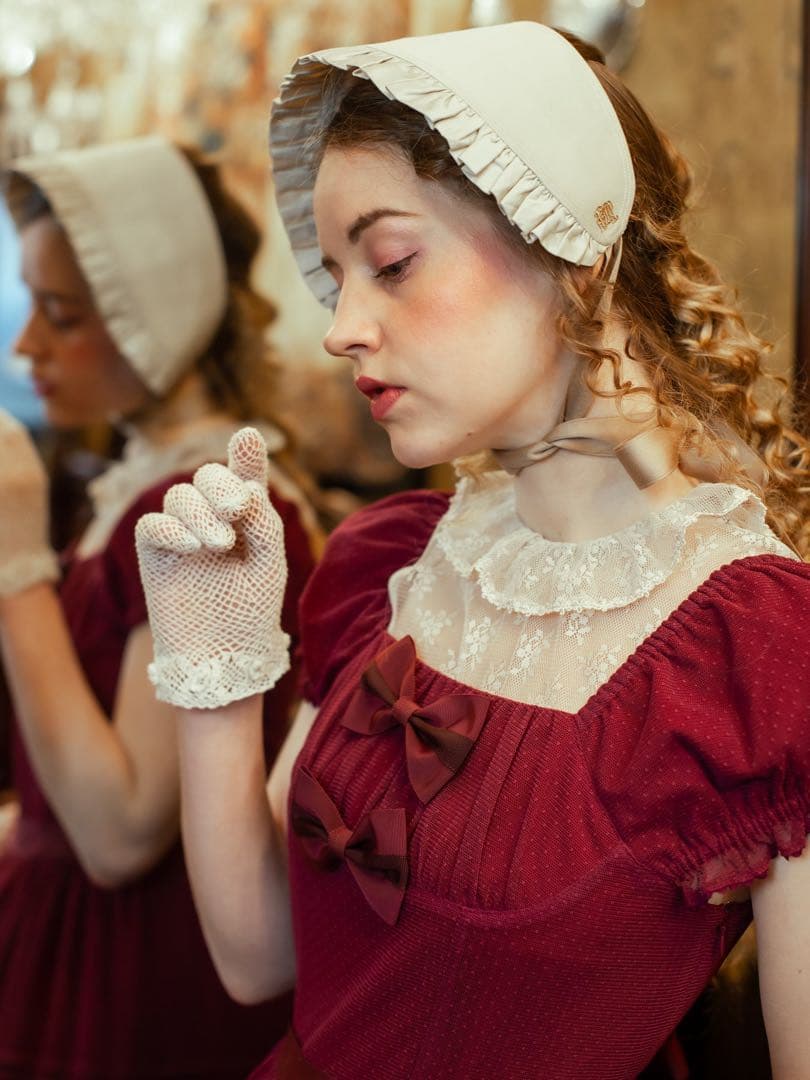 Victorian maiden ノーブルサテンハーフボンネット
