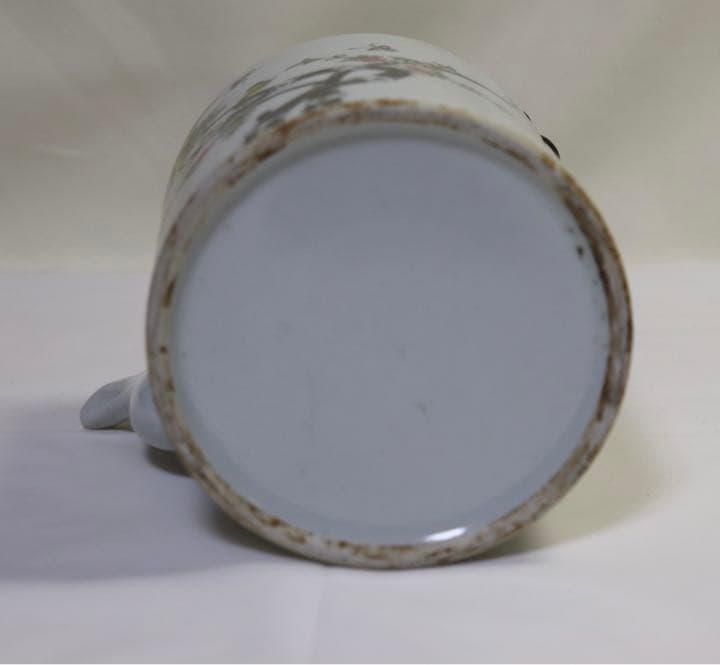 中国　清朝末期　浅絳彩急須　送料込み1101