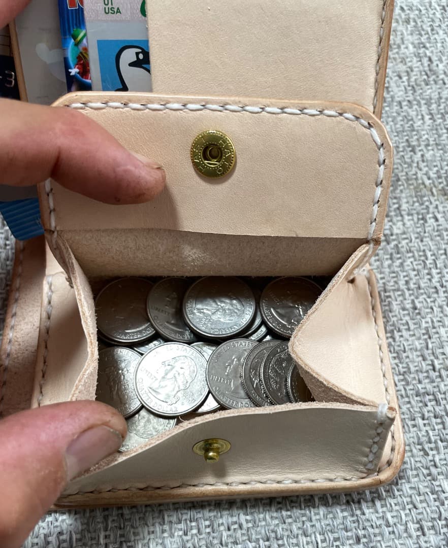 ヌメ革ハード極厚バイカーズウォーレットBOX