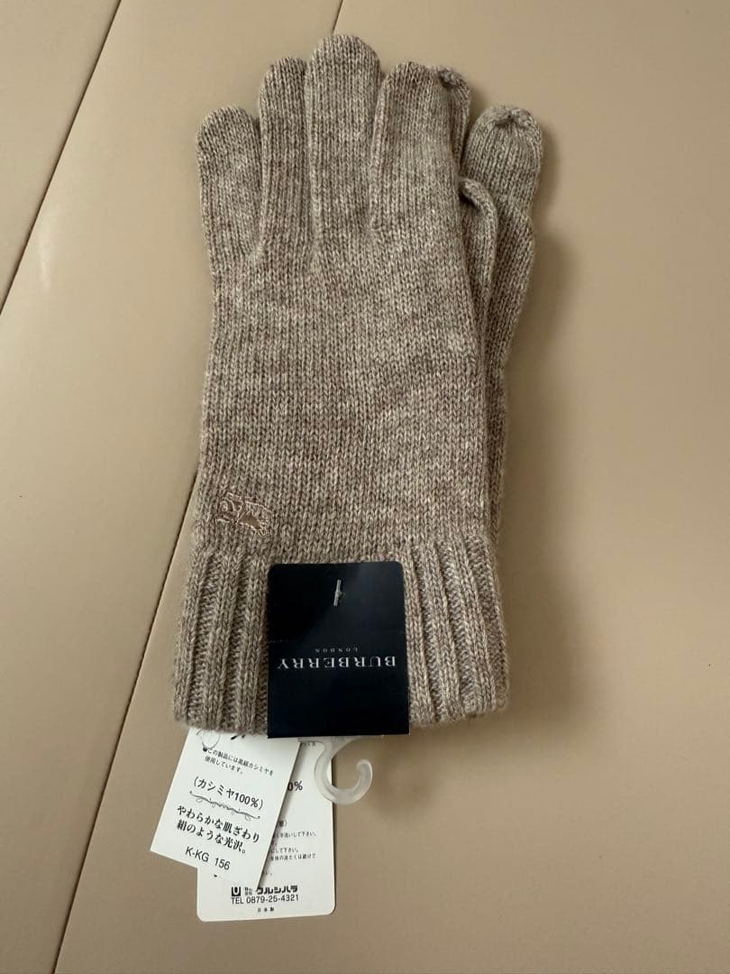BURBERRY カシミヤ手袋 ベージュ