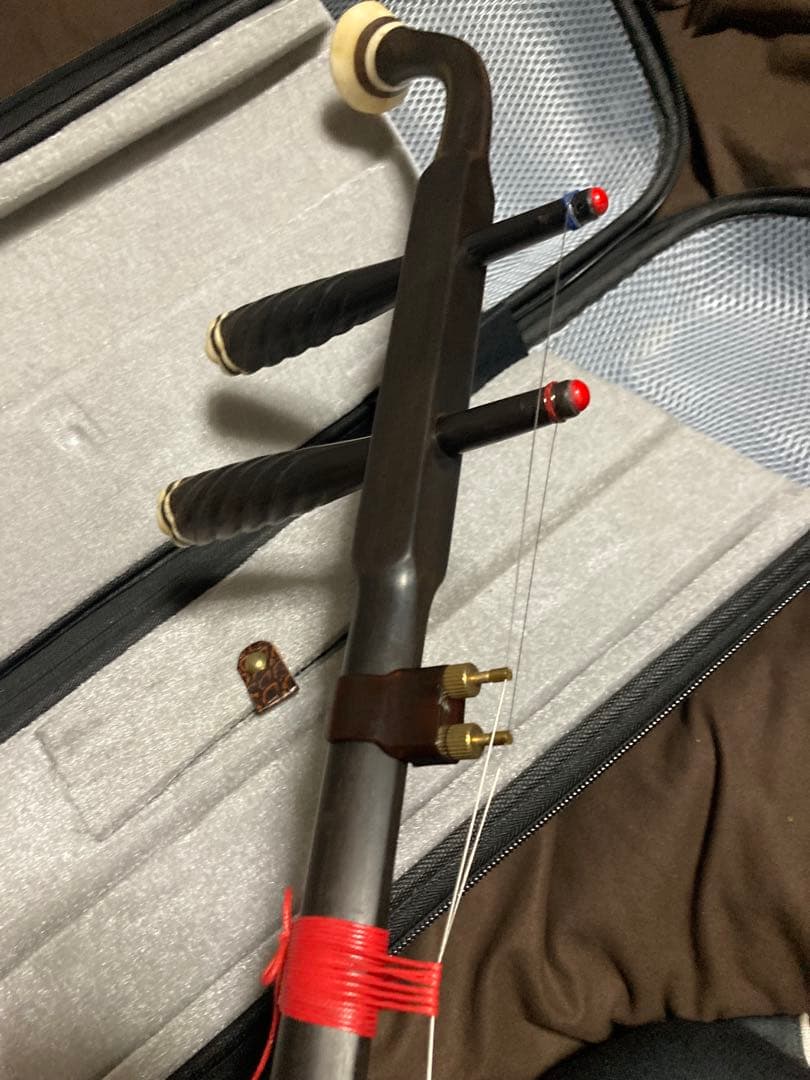 二胡 黒檀八角