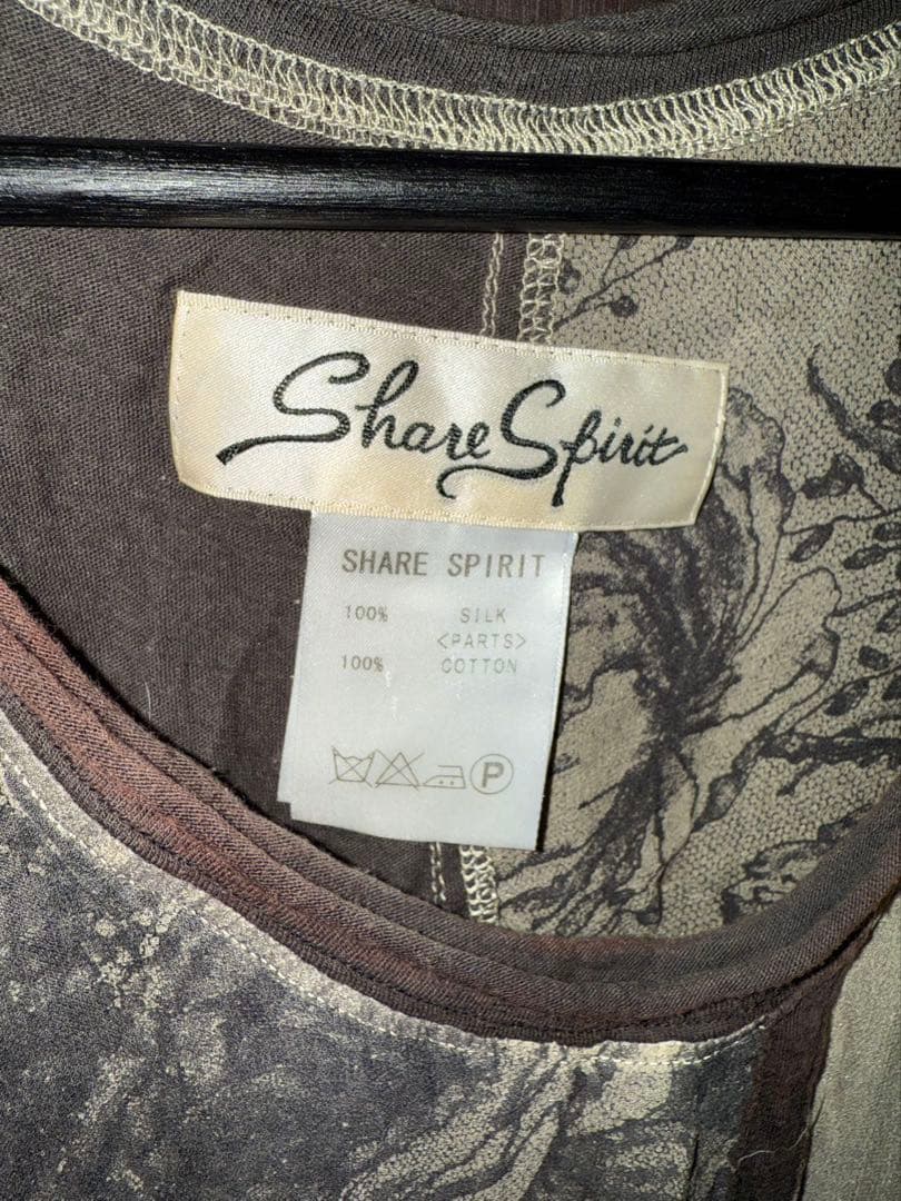 Share Spirit シルクタンクトップ　ワンピース