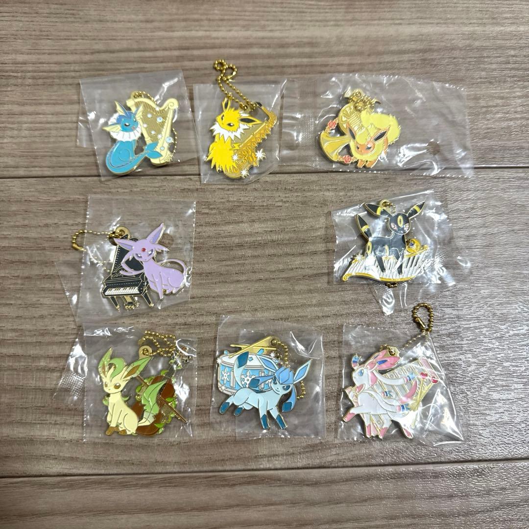 ポケモン一番くじ イーブイ&MELODISメタルチャーム8種類セット