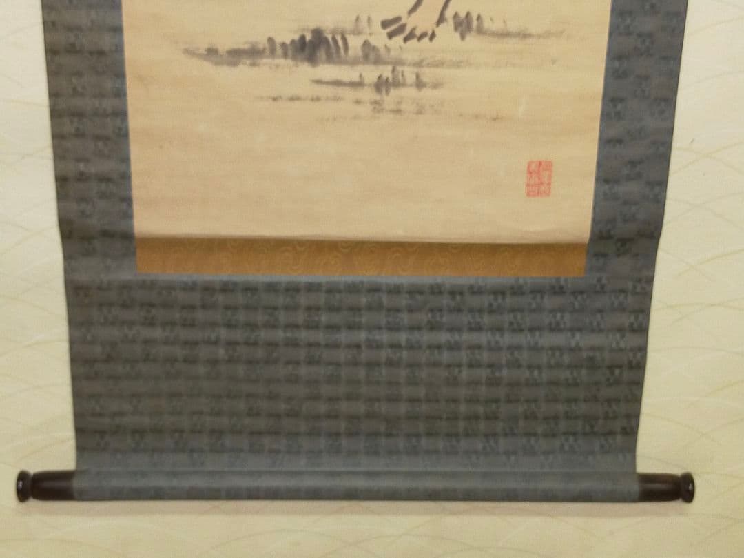 ♥掛軸　成木星洲　権兵衛　木箱付き　掛け軸　骨董品