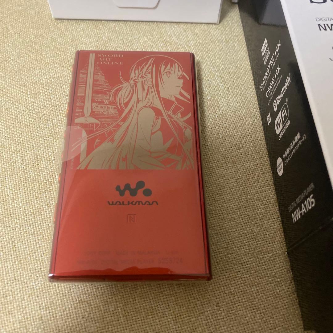 SAOコラボモデル　ウォークマン A105シリーズ　16GB (レッド/アスナ)