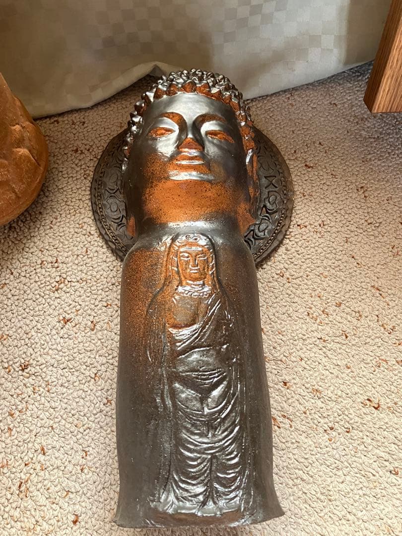 再値下げ！仏像　薩摩焼　陶芸家作品　忠雲窯　焼き物　置き物