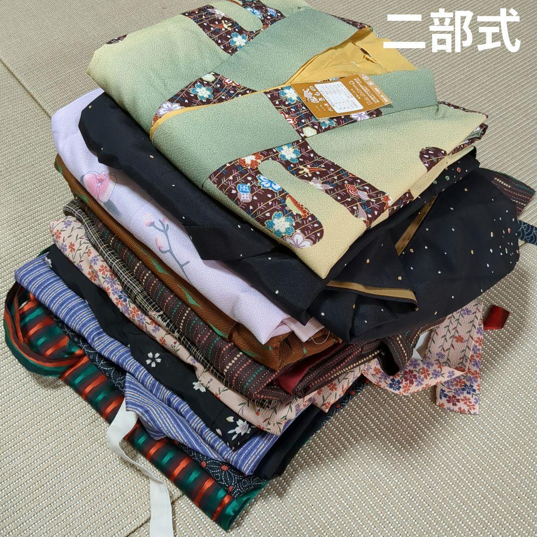 雪*様 3616 二部式着物まとめ売り7着＋6点(欠品あり)！リメイク•お稽古用