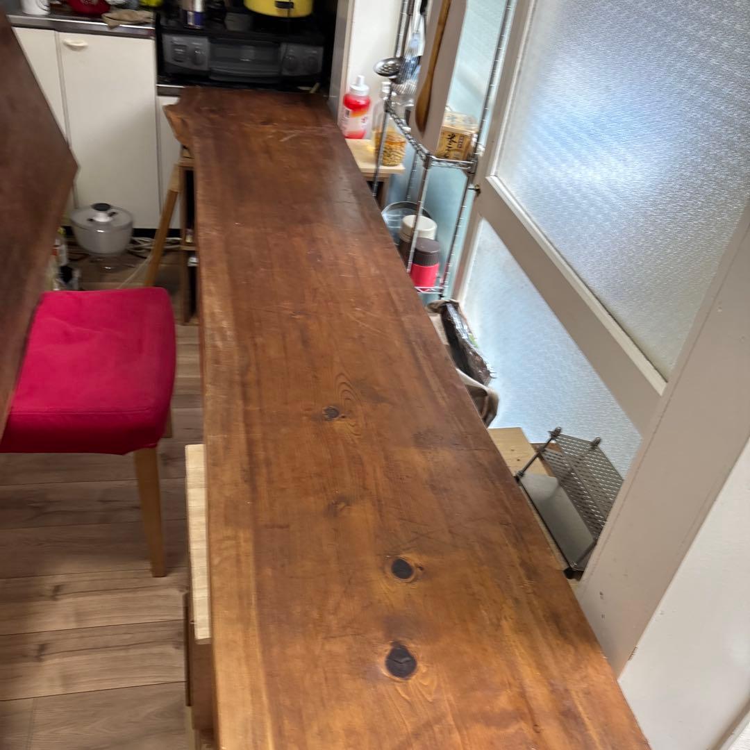 奈良　吉野産　杉の木　一枚板　テーブルの天板に