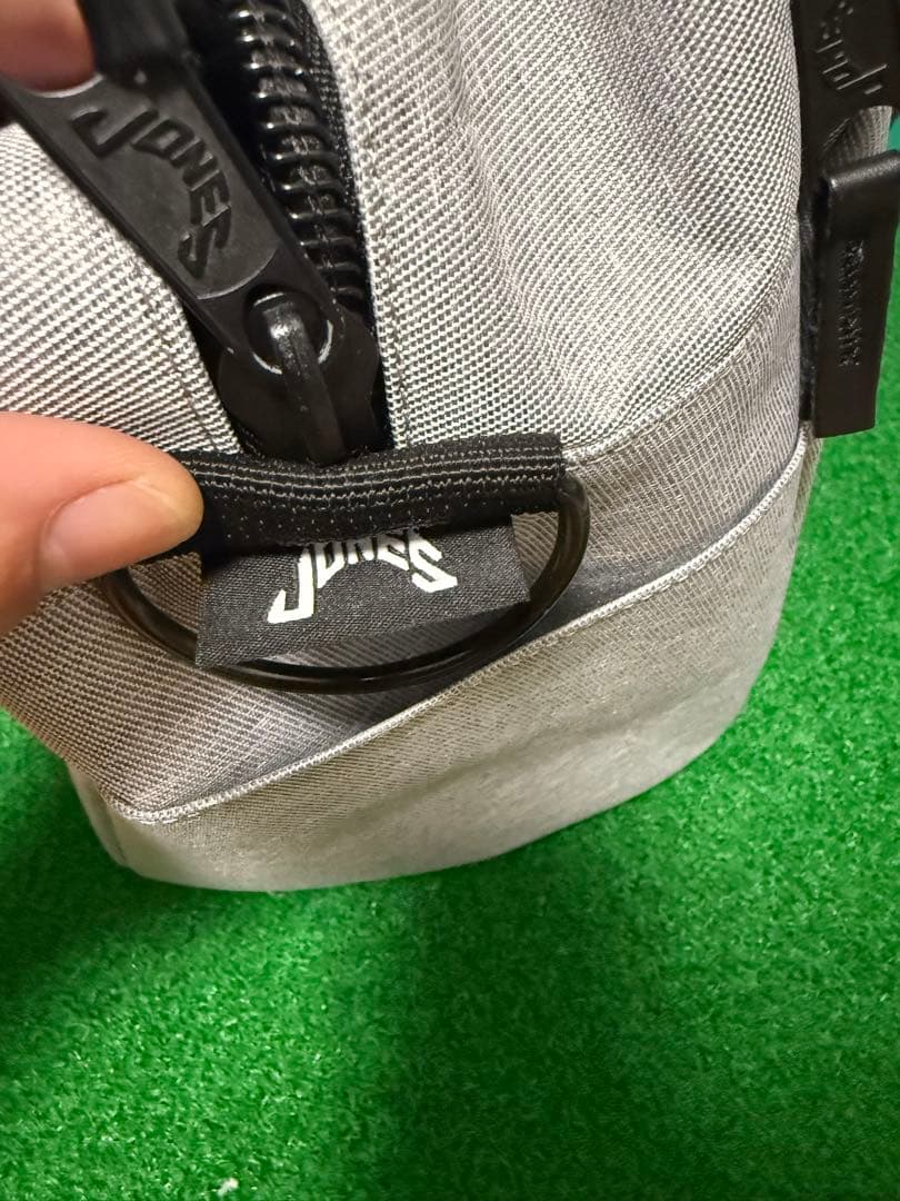 Jones ボストンバッグ グレー ブラック　ほぼ未使用品　ゴルフバッグ