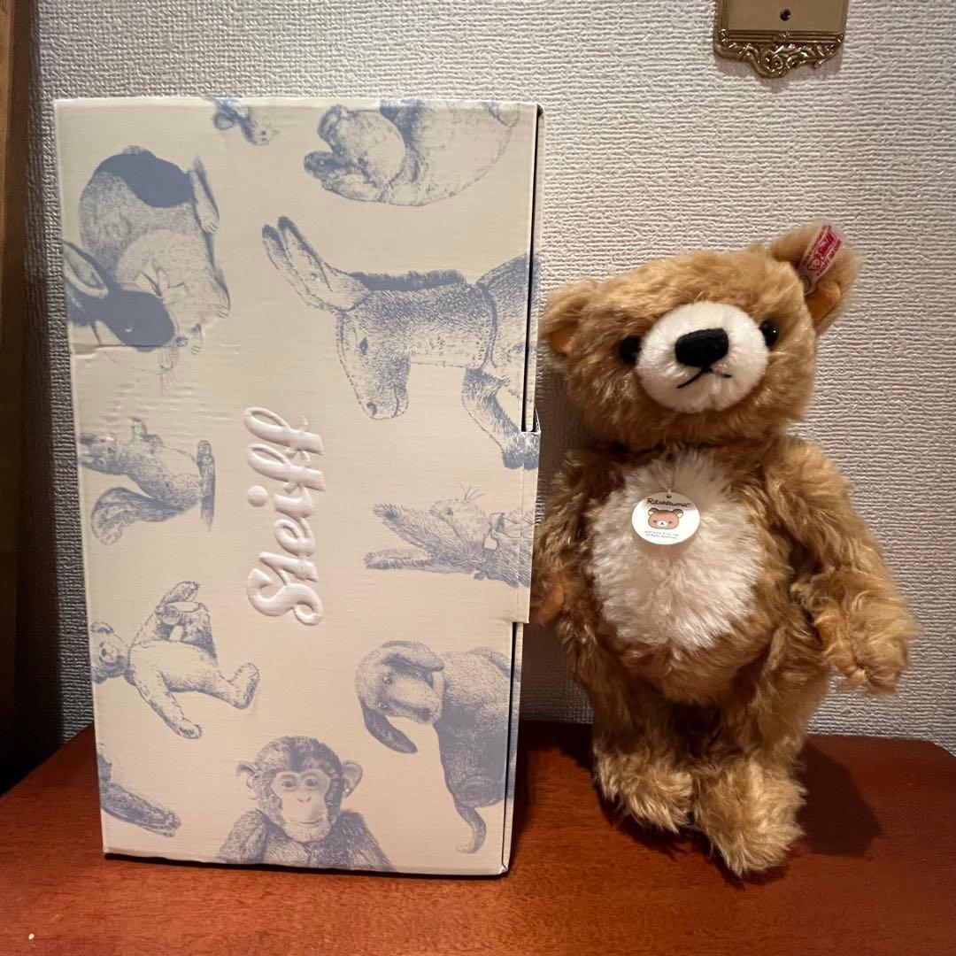 新品　未使用　リラックマ　シュタイフ　テディベア　箱付き　サンエックス　コラボ