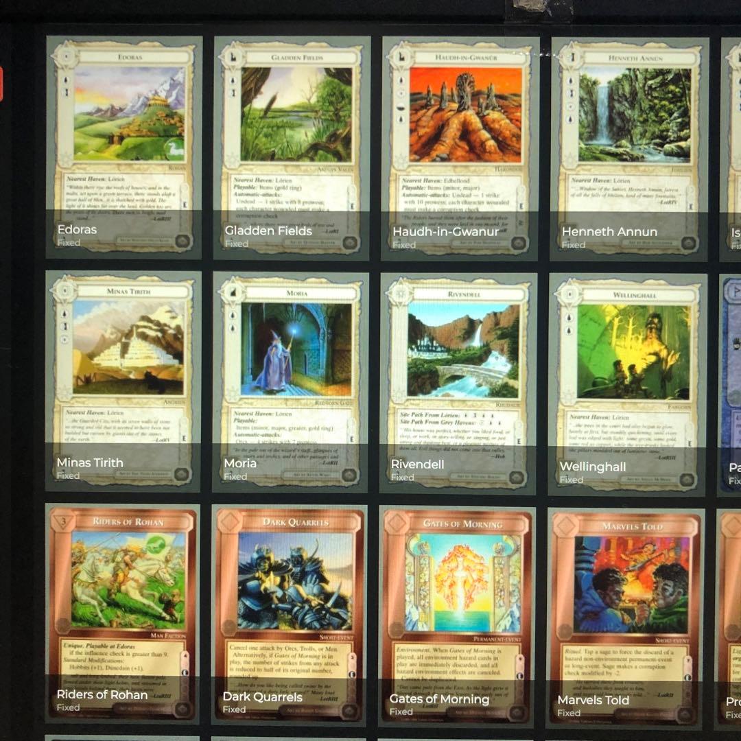 ミドルアース　カード　チャレンジデッキE ccg 指輪物語　希少