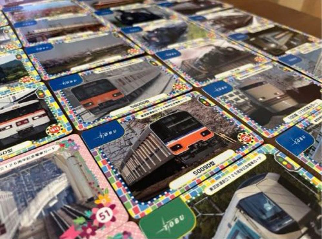 未使用　電車カード　東武鉄道創立125周年　記念カード　コレクション