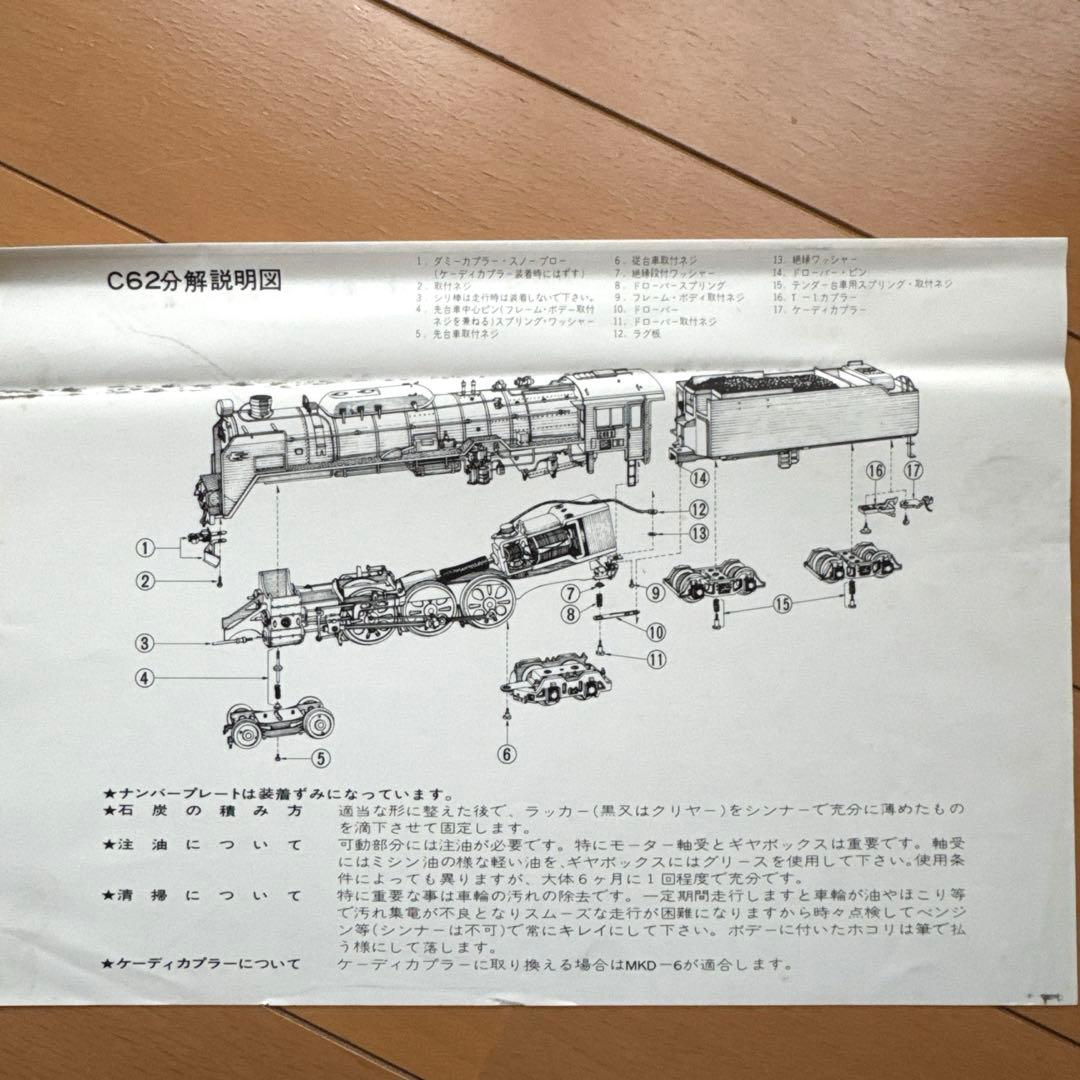 天賞堂 C62 2 蒸気 機関車 No 491 国鉄 HOゲージ 鉄道模型