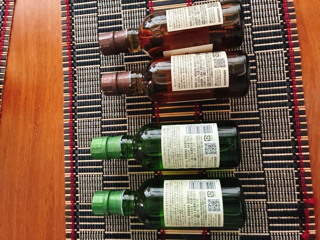 【未開栓】山崎2本・白州 2本　シングルモルトウイスキー セット 各180ml