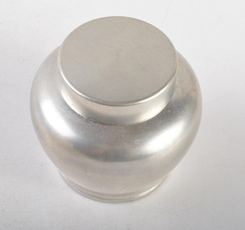 煎茶道具　古錫　乾茂號造　茶壷　茶心壷　約247g　M　R5179