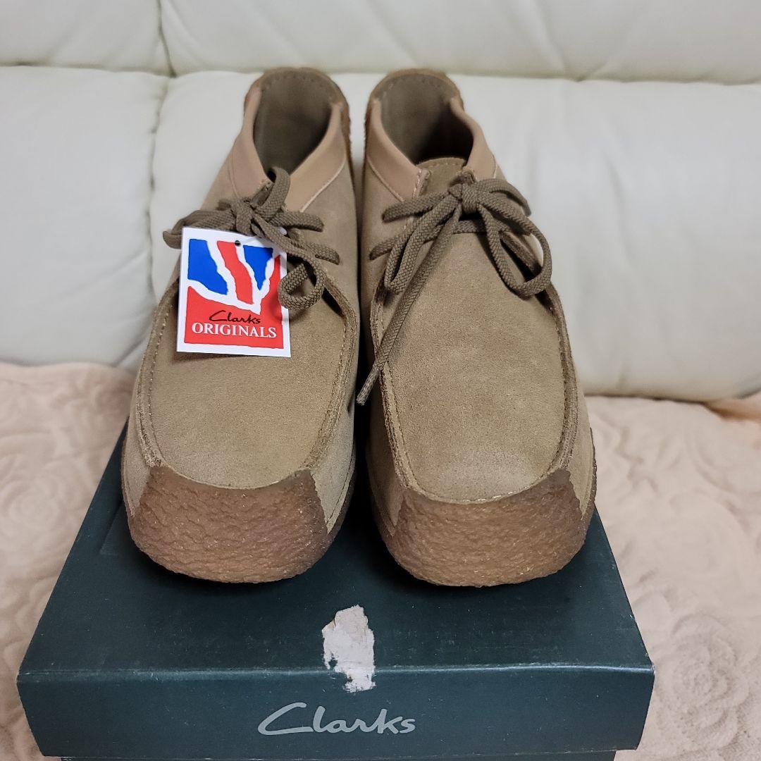 未使用タグ付きクラークスレッドランドClarksワラビースエード8M26.0CM