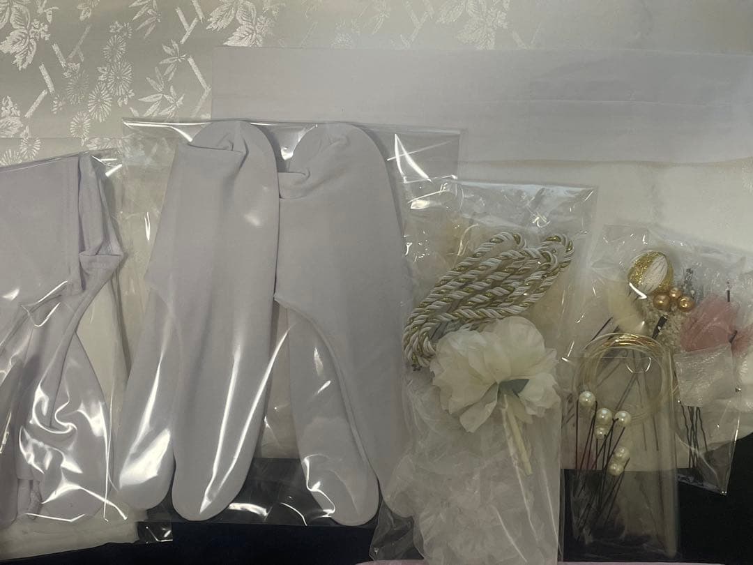 専用　振袖 着物　ピンク✖️シャンパンゴールドクリーム系 刺繍　一式