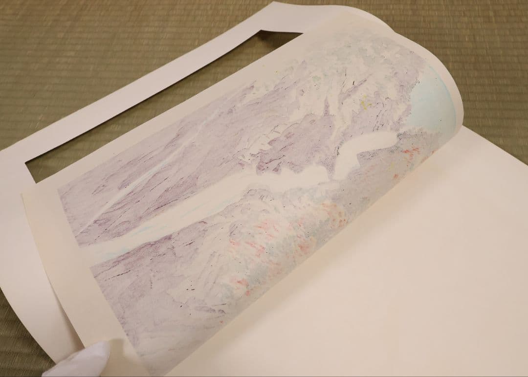 徳力富吉郎 木版画 限定E.A/200部 いきいき富山四景 多色摺【CM359】