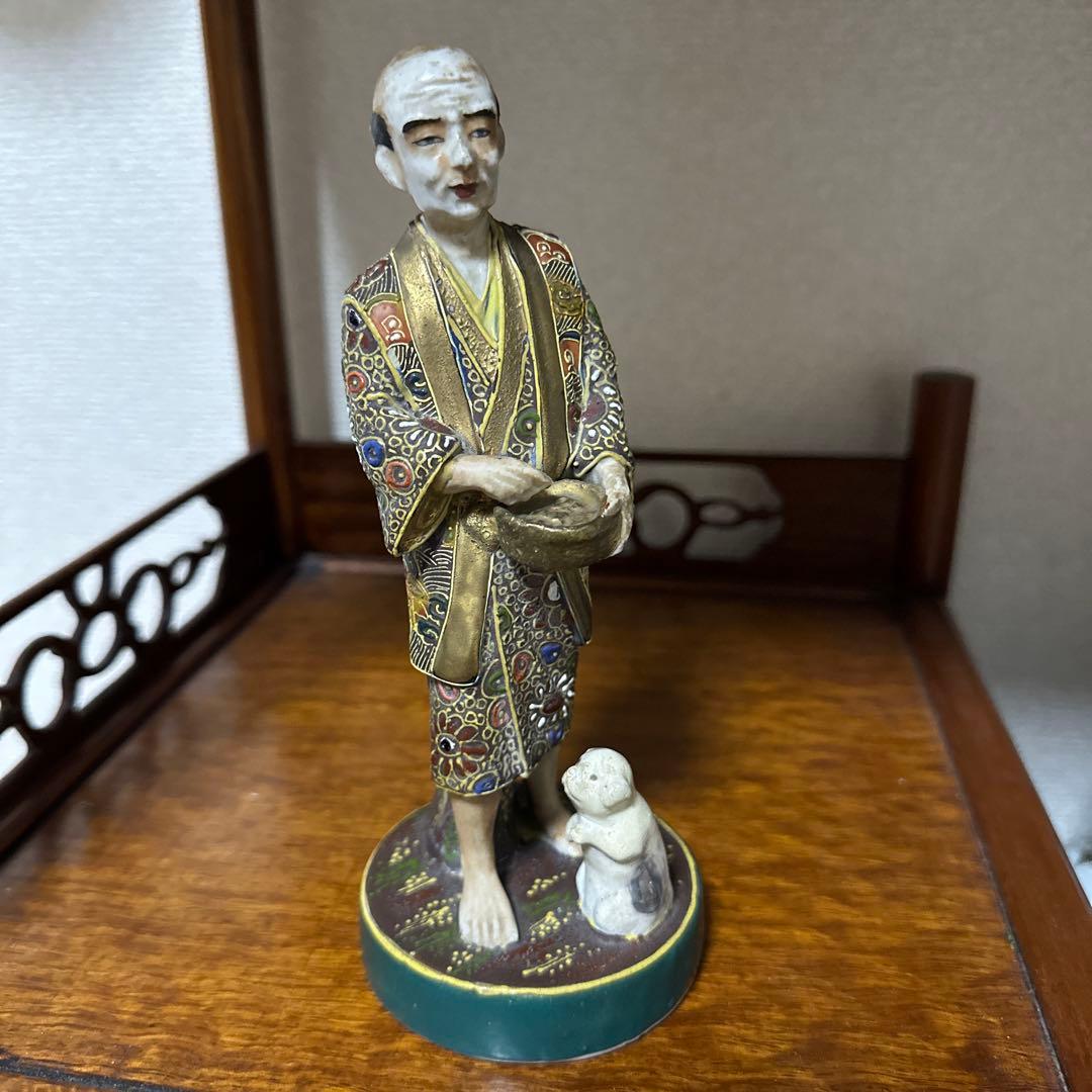 九谷焼　古九谷　色絵人形　時代物