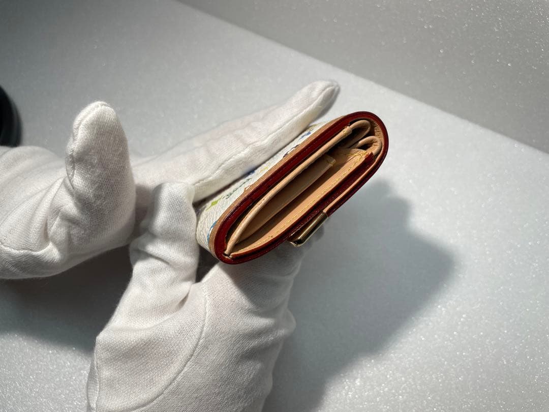 【美品】マルチカラー　ヴィトン　ケース　【人気】 ポルト モネ プラ