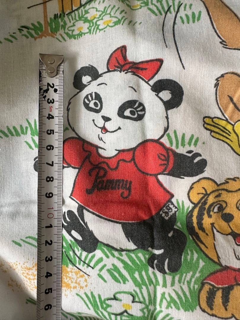 アニマル動物柄ヴィンテージ  シーツ　ムチャチャkeikiiiブーフーウー古着