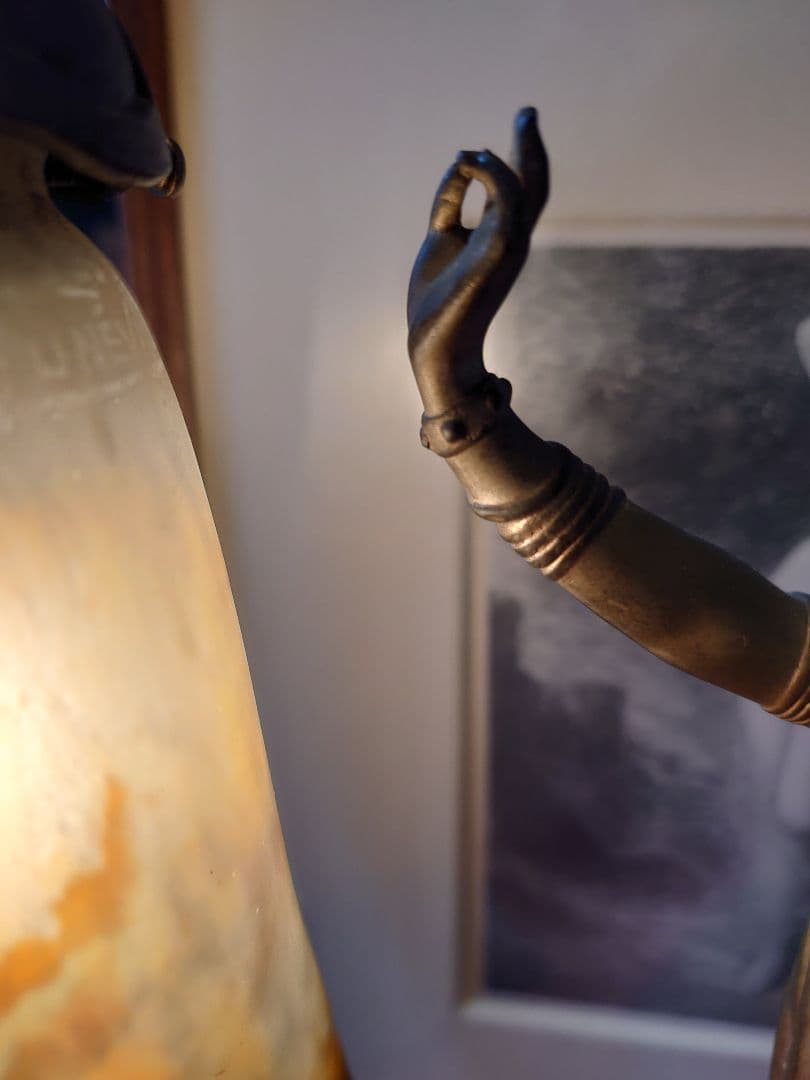 ドイツ19世紀 「Geo.Wagner」フランスアール・デコ　ダンサーブロンズ像