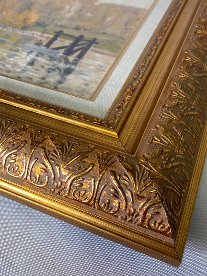 2251❣️ アルフレッド・シスレー、「マルリーの堰」　立体複製　6号