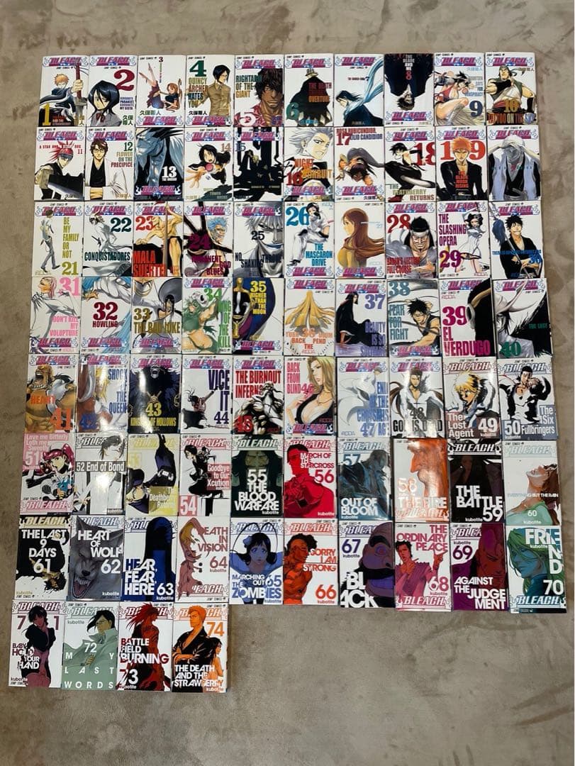 最終値引き！BLEACH 全74巻セット 久保帯人