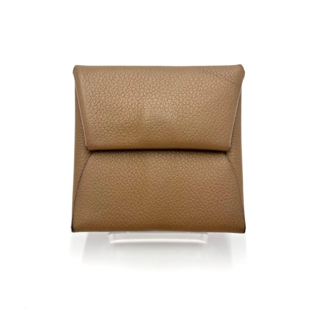 美品✨HERMES バスティア シェーブル D刻 エトゥープ ケース