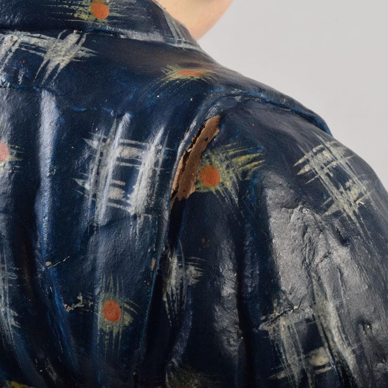 博多人形　陶人形　童　男の子　置物　時代箱　C　8739A