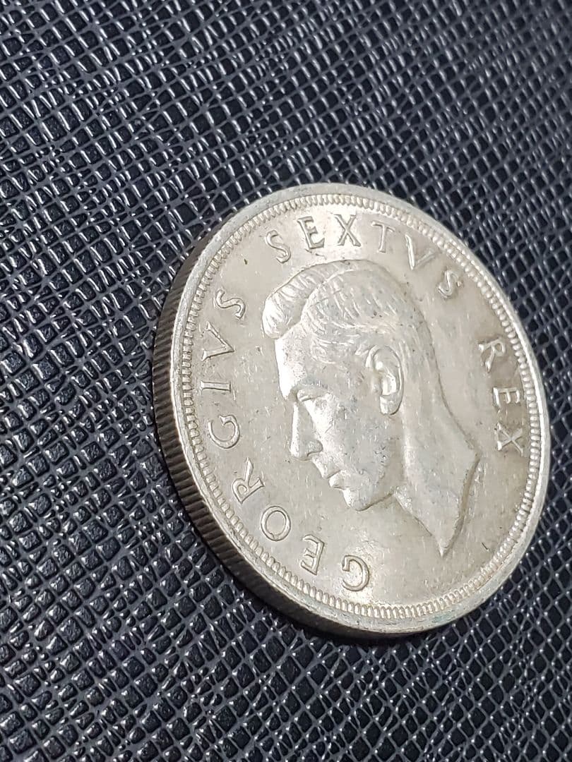 1963.　銀貨　1652年-1952年　南アフリカ　5シリング