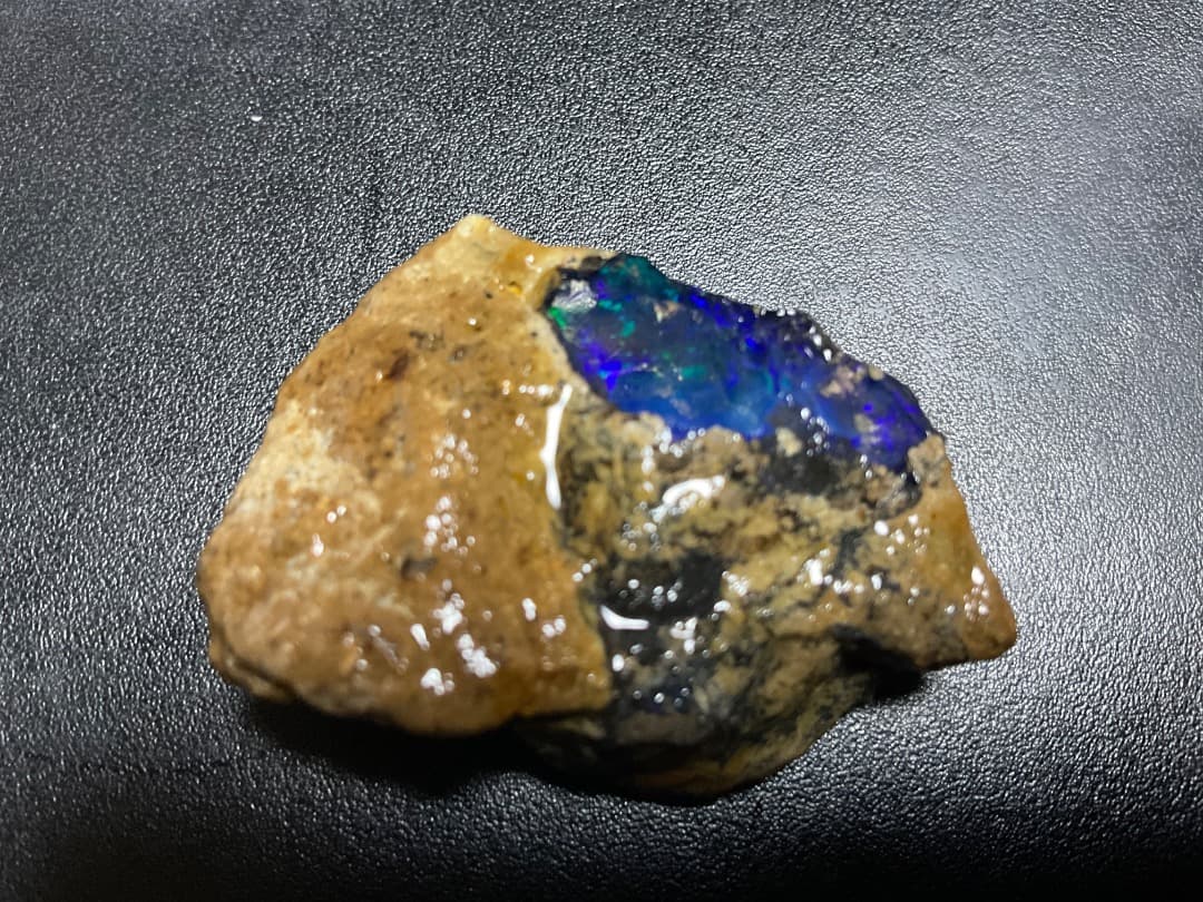 エチオピア　オパール　青　ブルー　73ct 原石　鉱石　標本　ウェロ産