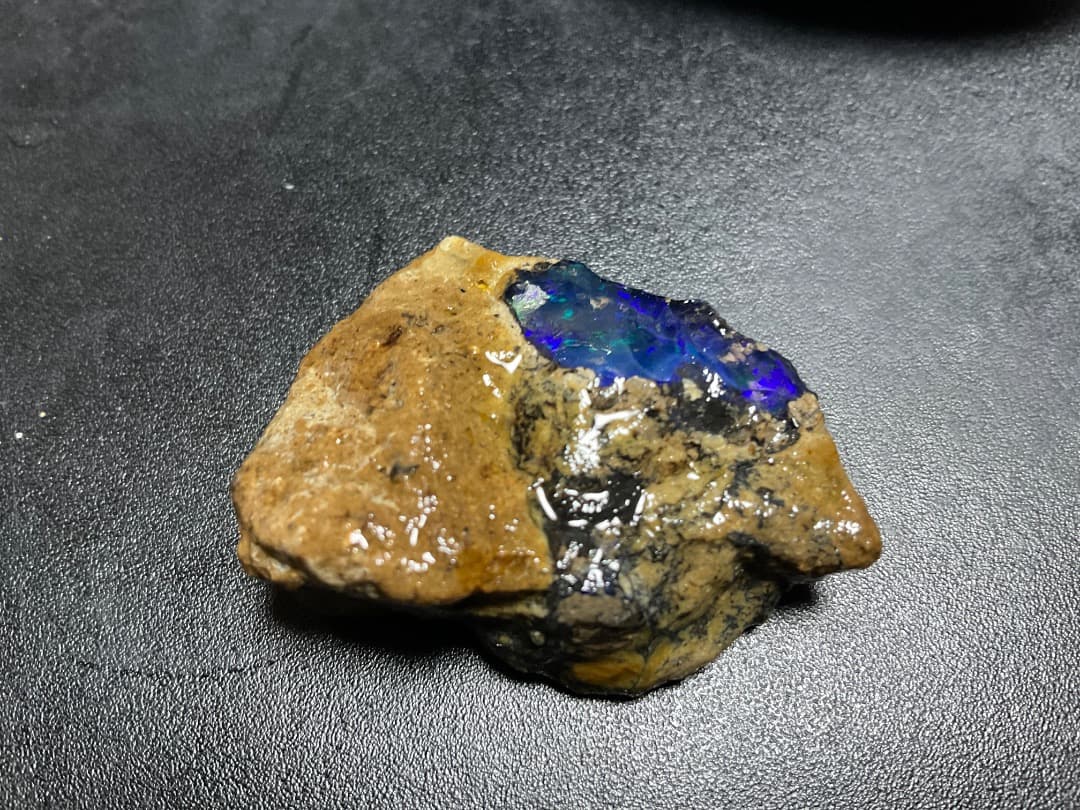 エチオピア　オパール　青　ブルー　73ct 原石　鉱石　標本　ウェロ産