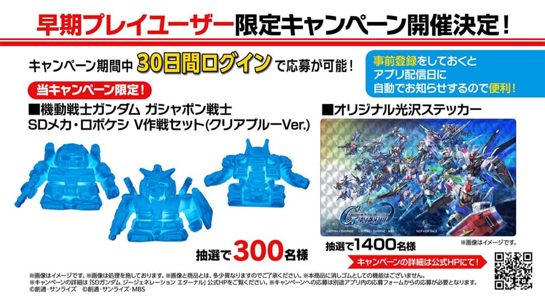 Gジェネレーション エターナル 当選品 ロボケシV作戦セットクリアブルーVer.