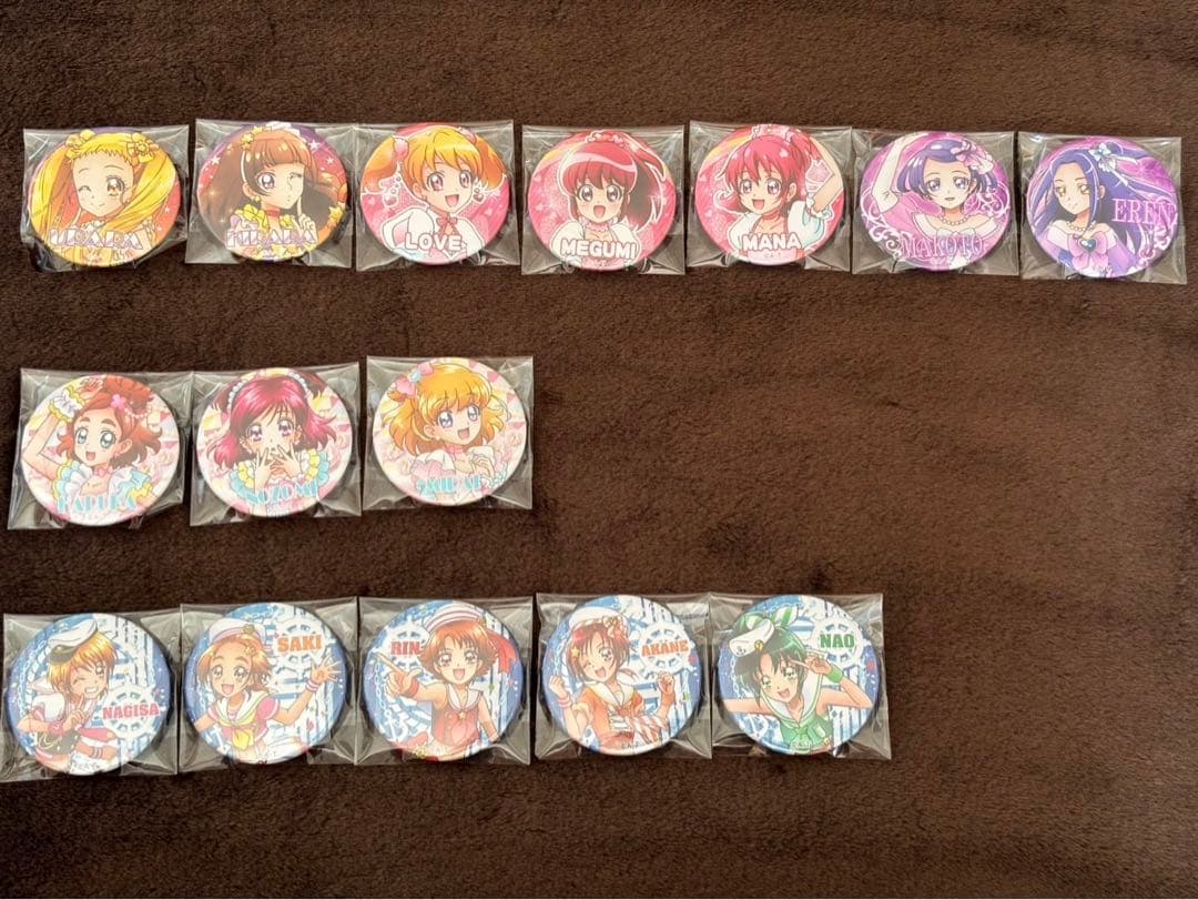 プリキュア　缶バッジ　アイドルプリキュア缶バッジ　夏フェス　コンプリート
