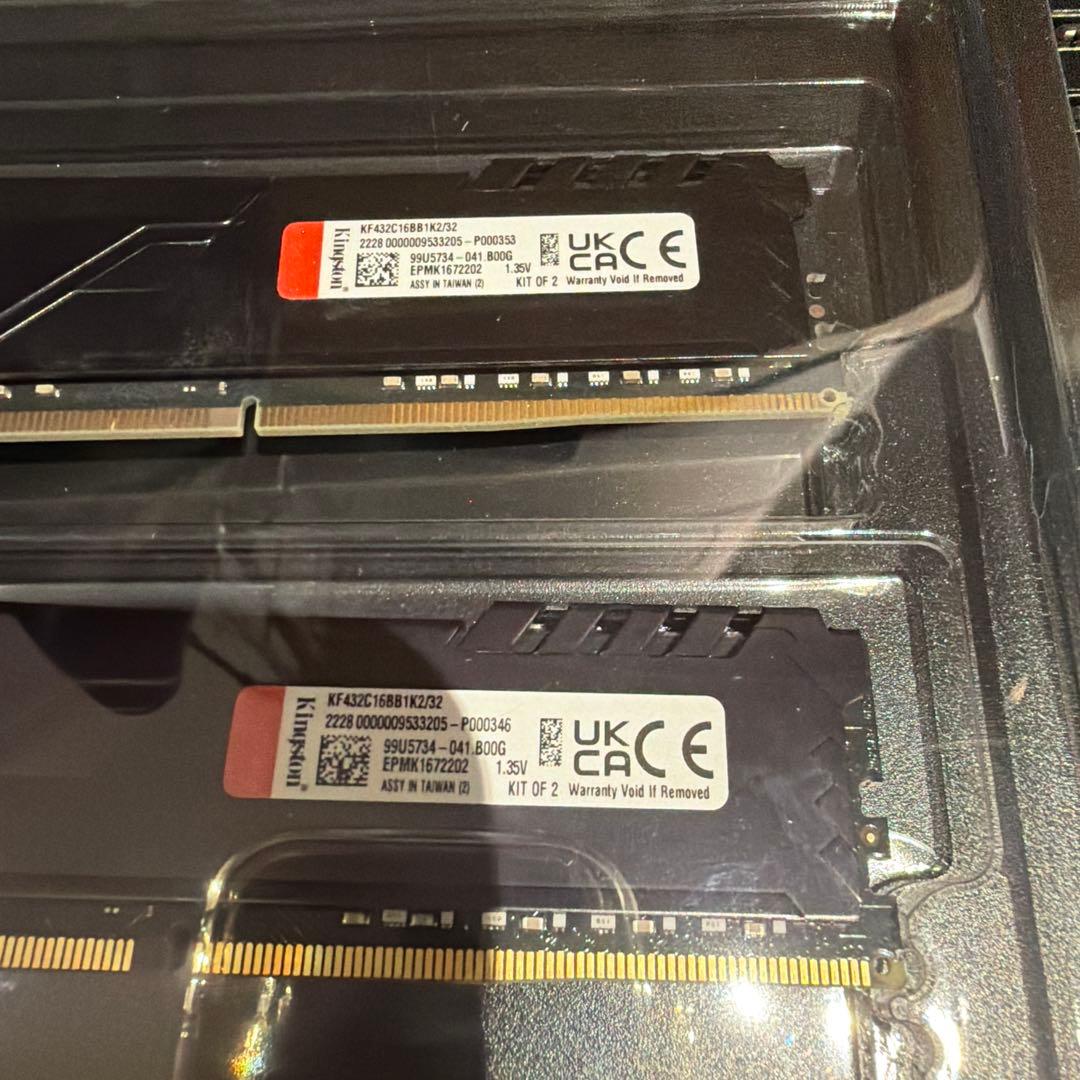 KINGSTON FURY BEAST DDR4 16GB 2枚