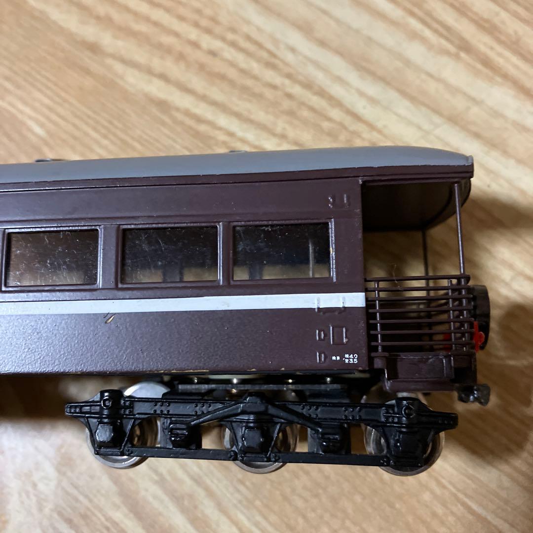茶色 窓付き 客車 鉄道模型　HOゲージ