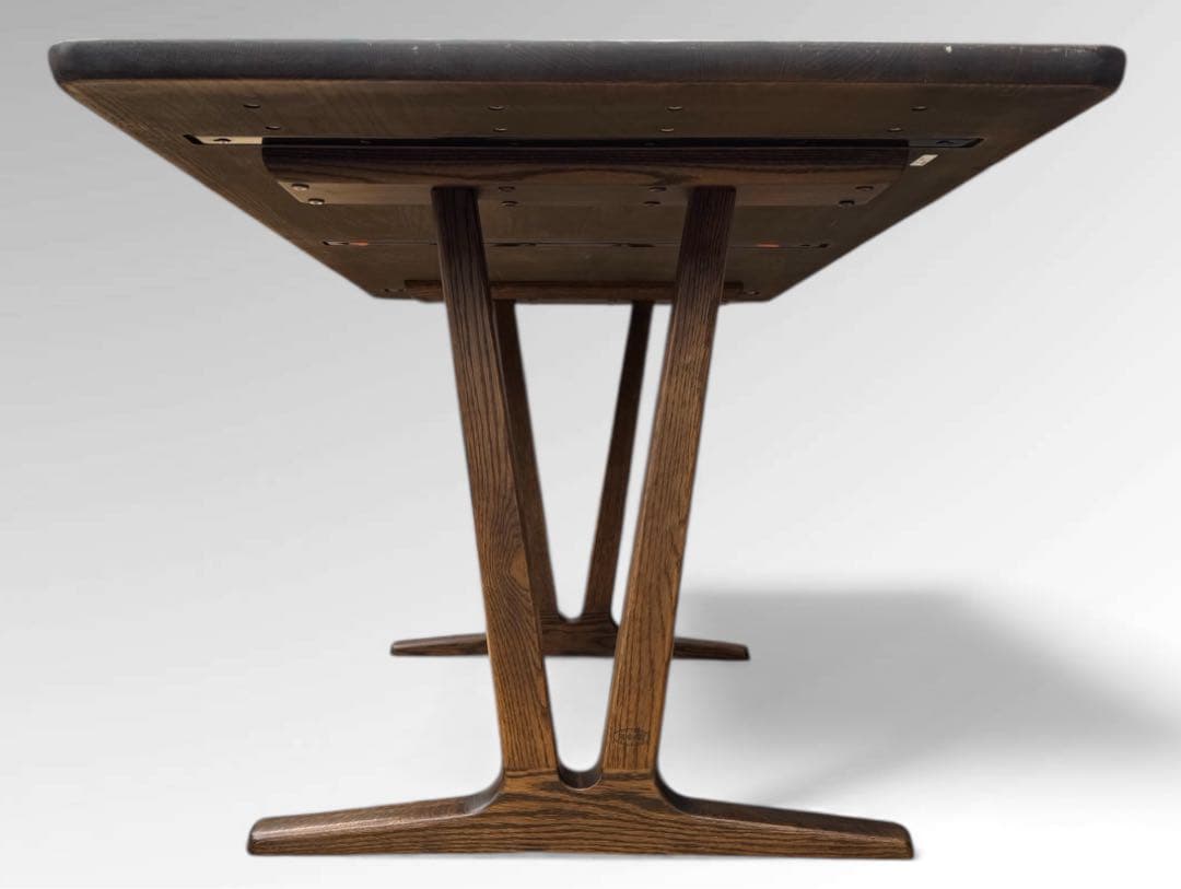 美品 浜本工芸 ダイニング テーブル オーク 無垢材 和モダン 北欧 W150