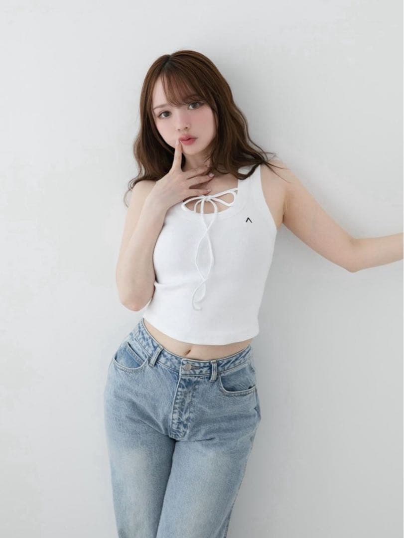 トップス andmary Bella ribbon tops