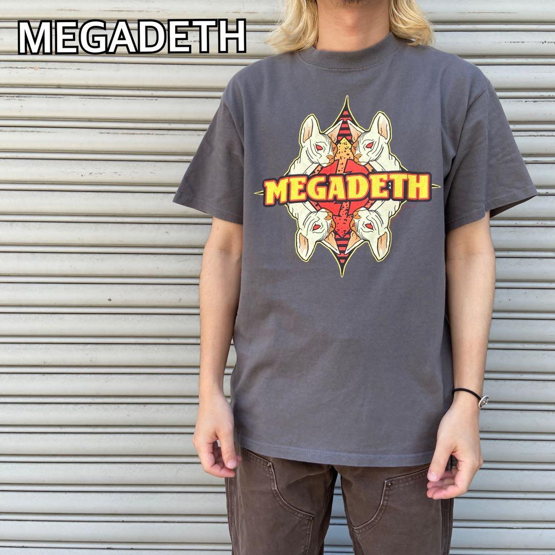 MEGADATH☆メガデス☆バンT☆リスク☆メタル☆バンドT☆L☆グレー☆