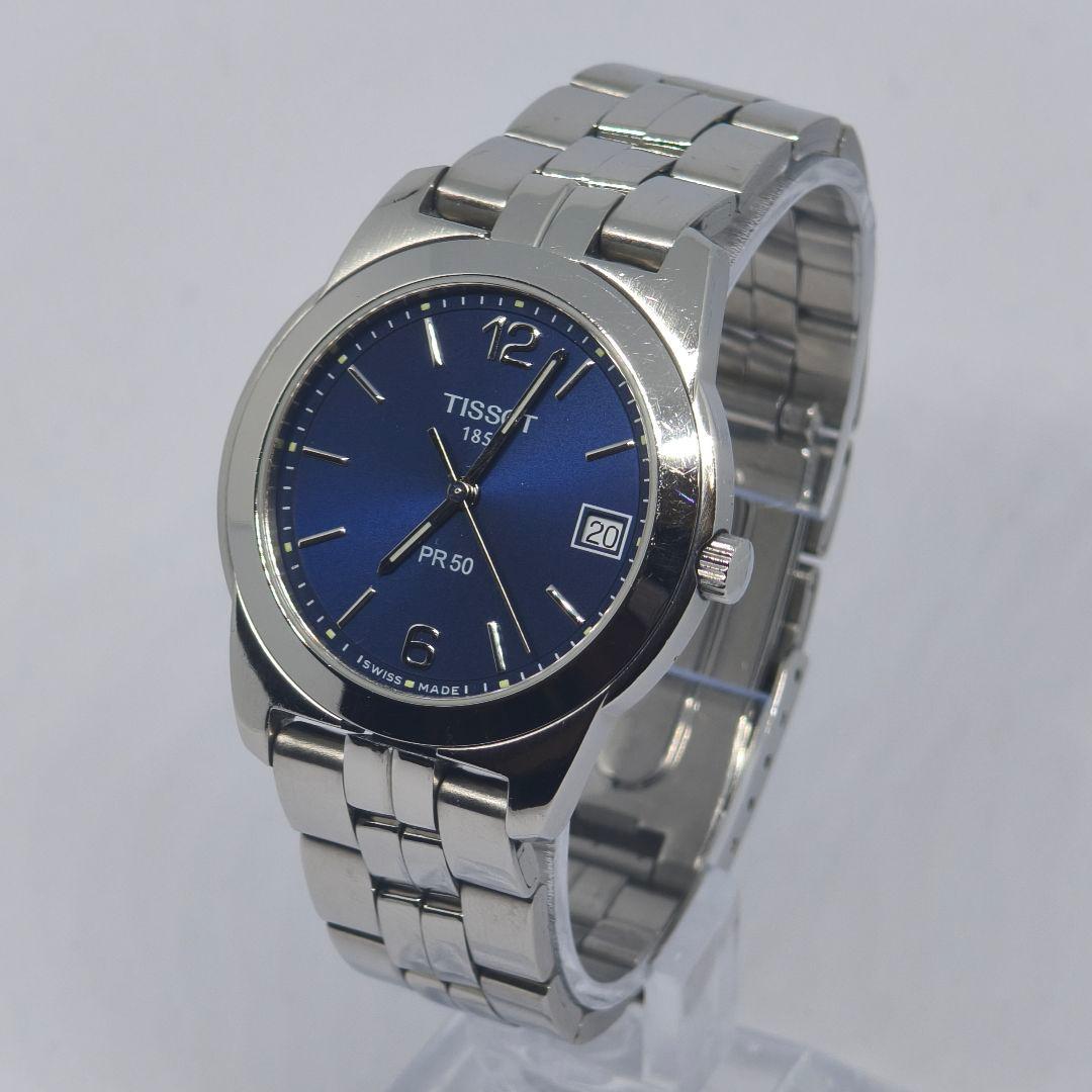 TISSOT PR50 J376/476 三針クォーツ腕時計 電池新品