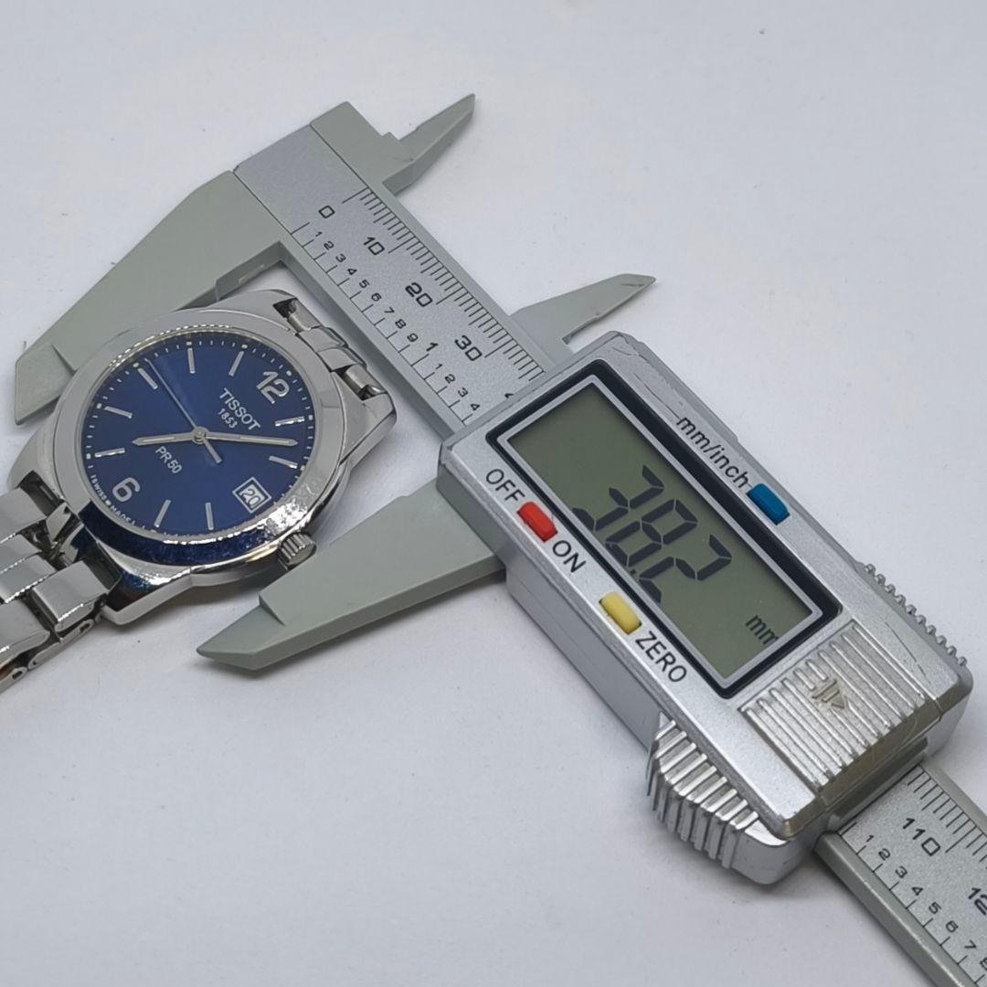 TISSOT PR50 J376/476 三針クォーツ腕時計 電池新品