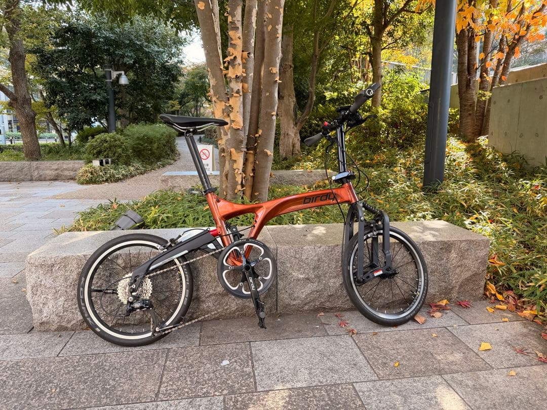 折りたたみ自転車 アルミフレーム オレンジ