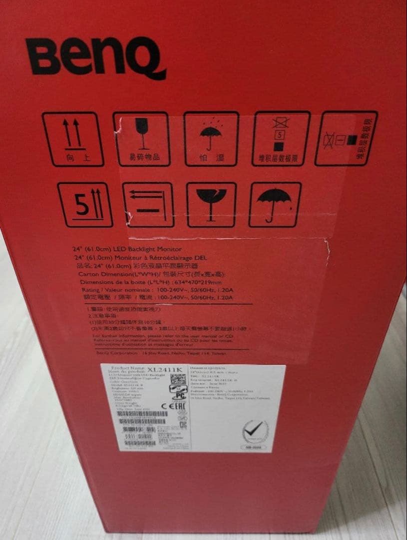 BenQ XL2411K 24インチ ゲーミングモニター