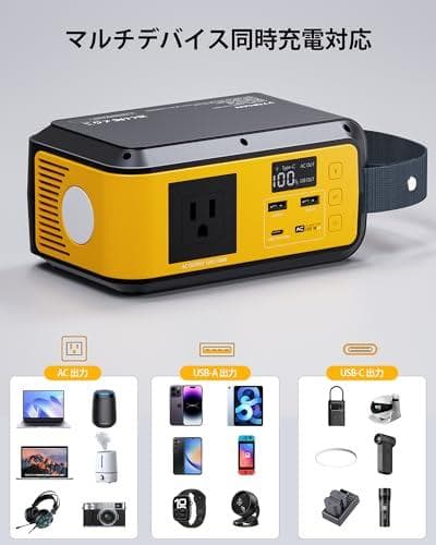 VTOMAN Jump100 ポータブル電源 100W 88.8Wh リン酸鉄p