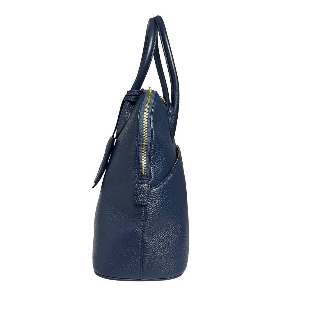 極美品　COCOCELUX GOLD 2WAYバッグ ネイビー 紺 レザー781