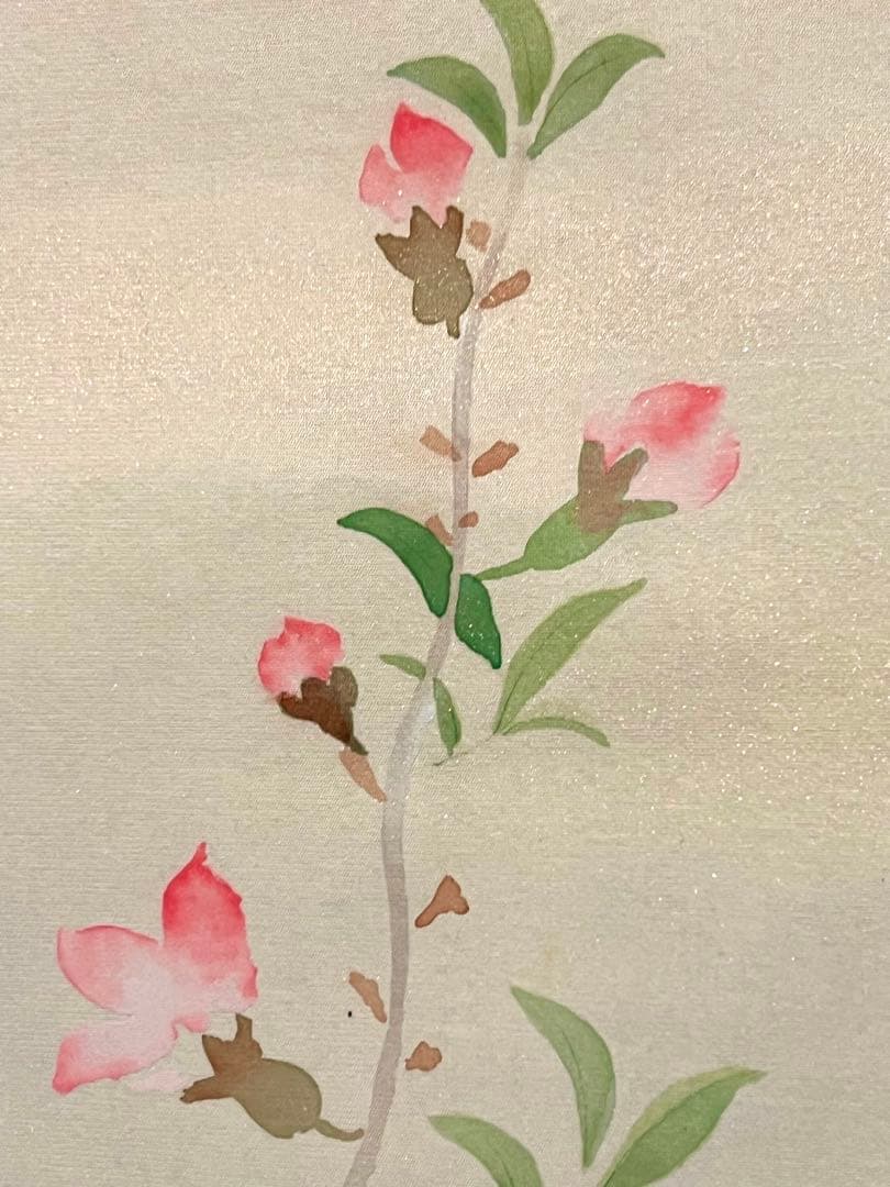 岩本栖堂 掛け軸 掛軸『立雛』 絹本 共箱 雛祭り ひな祭り 日本画 直筆 茶掛