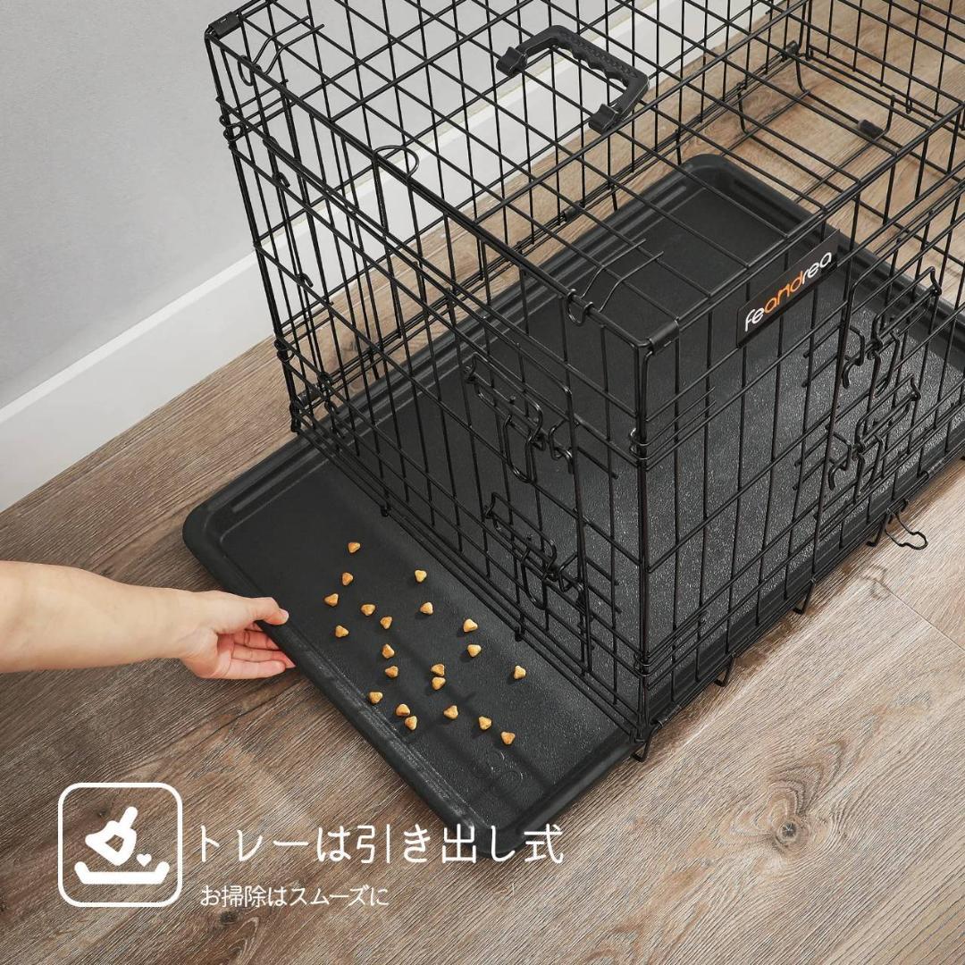 折り畳み可能な屋内外兼用のペットケージ