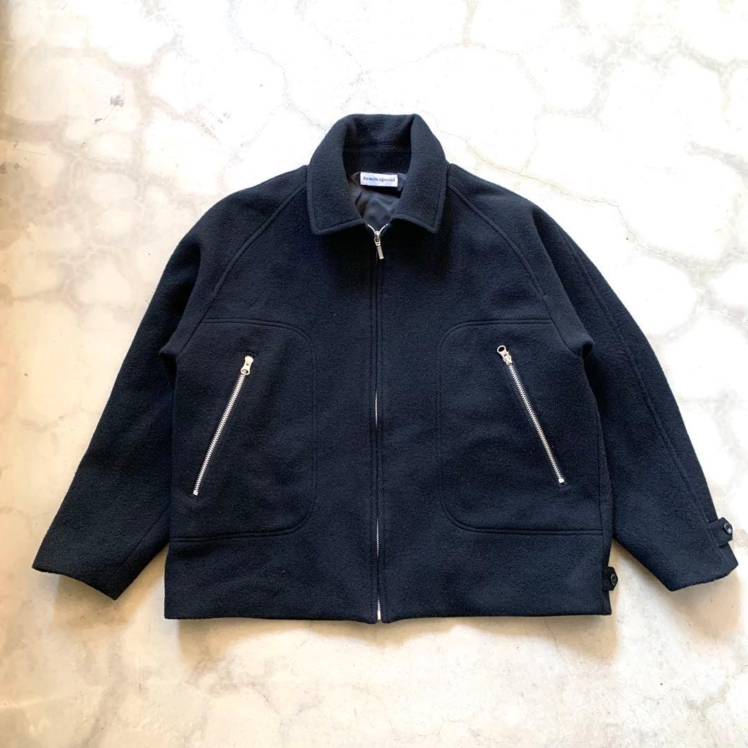 ジャケット・アウター CABARET POVAL Plush Wool Jacket (Black)